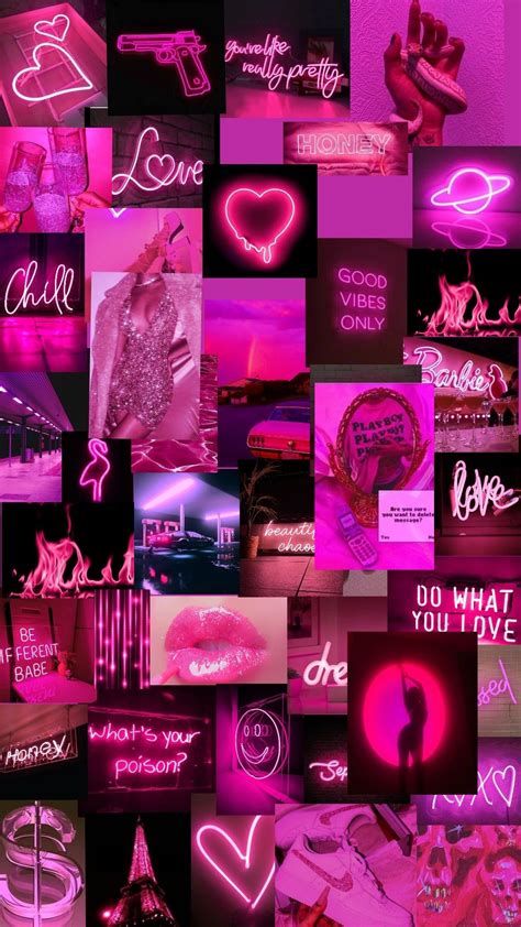 Pink neon wallpaper | Pink wallpaper girly, Pink glitter wallpaper, Pink neon wallpaper