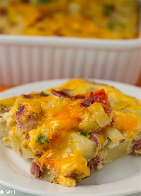 Cheesy Corned Beef Hash Breakfast Casserole - My Forking Life