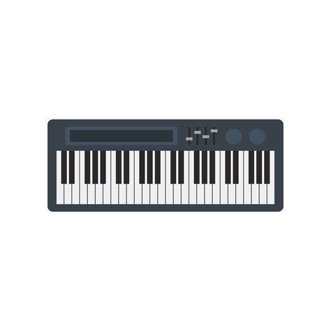 Electronic keyboard piano isolated graphic illustration - Download Free Vectors, Clipart ...