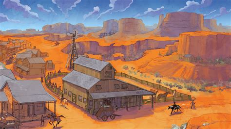 Whiskey Bend Western Art Wallpaper