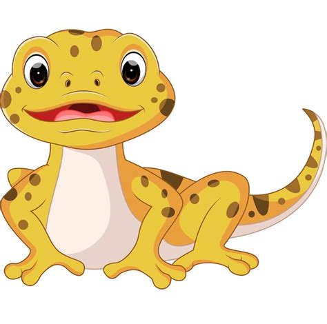 Premium Vector | Cute lizard cartoon