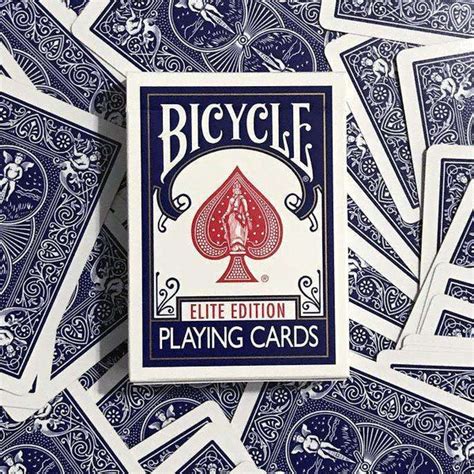 Elite Bicycle Playing Cards - Blue & Red – PlayingCardDecks.com