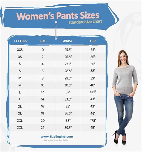 Women Pant Size Chart – Telegraph