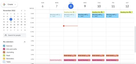 Google Calendar Color Schemes: Aesthetic Google Calendar