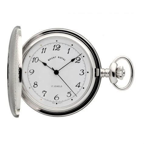 Chrome Plated Mechanical Pocket Watch - Free Engraving B11 | Pocketwatch USA