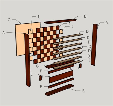 Vertical Wall Hanging Chess Board - Mission DIY