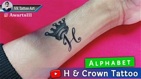 Share 88+ about letter a tattoo with crown best - Billwildforcongress