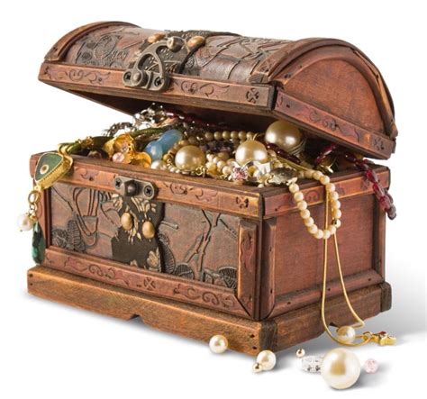 treasure chest | Bau de tesouro, Caixas de jóias antigas, Cofre