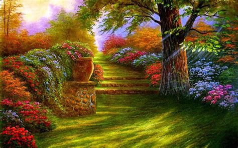 Flower Garden Background Hd Wallpaper | Best Flower Site