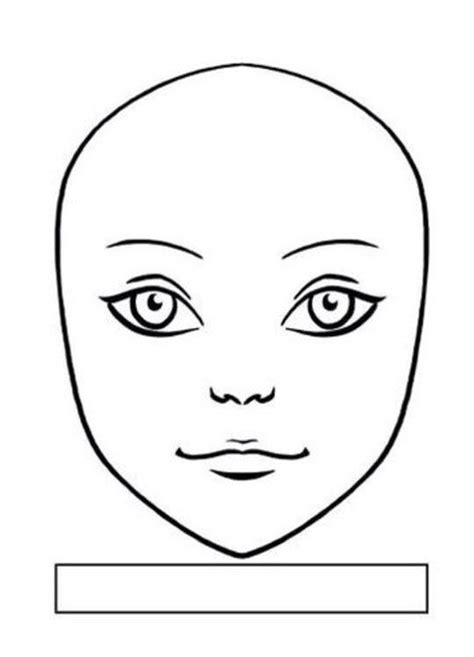 #face #stencils #templates #facestencilstemplates | Face stencils, Face template, Doll face paint