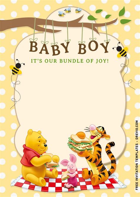 11+ Winnie The Pooh Birthday Invitation Templates