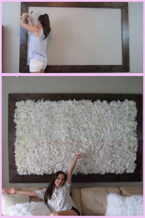 DIY Flower Wall Video Tutorial #ritydiy | Flower wall decor diy, Diy flower wall, Flower wall decor