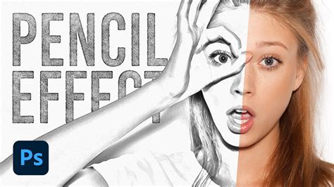 Pencil Sketch Drawing Effect Photoshop Tutorial - YouTube