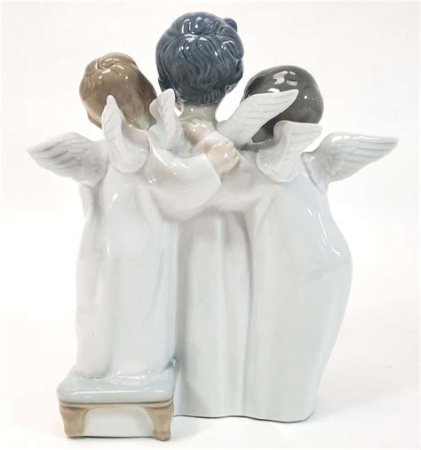 Lot - (2) Lladro Porcelain Figurines Angels #4542 & 4961