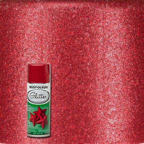 Rust-Oleum Specialty 10.25 oz. Red Glitter Spray Paint-268045 - The Home Depot