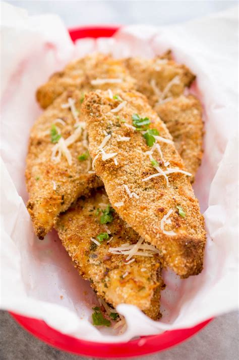 Crispy Baked Parmesan Chicken Tenders