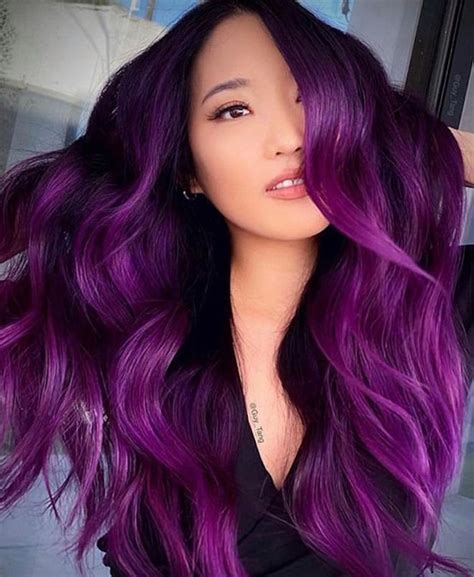 Stunning Dark Hair Colors to Bring Out Your Vampy Side in Style | Fashionisers© | Purple hair ...