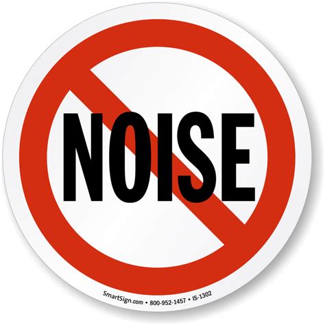 No Noise Symbol ISO Prohibition Sign - Order Online, SKU: IS-1302 - MySafetySign.com