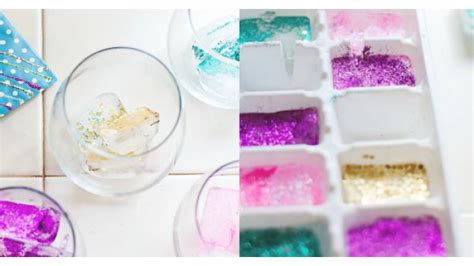 Fun & Frugal Edible Glitter Ice Cubes