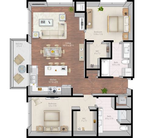 Hilliard Arms Apartments Floor Plan - floorplans.click