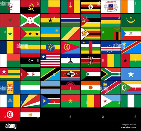 Set of flags of African countries. Vector flags of Africa Stock Vector Image & Art - Alamy