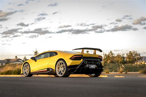 Vorsteiner Rims Adorning Yellow Lamborghini Huracan — CARiD.com Gallery