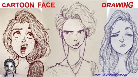 Top 194+ Cartoon face drawing images - Tariquerahman.net