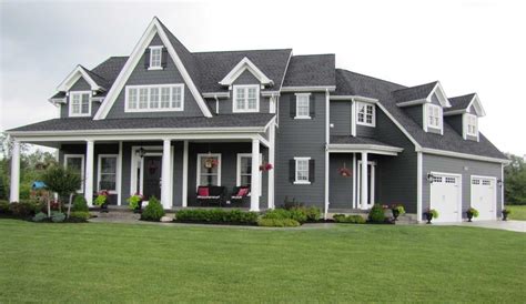 20+ Dark Gray House Exterior Ideas - DHOMISH