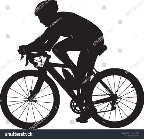 Bicycle Silhouette Black White Stock Vector (Royalty Free) 2150317083 | Shutterstock