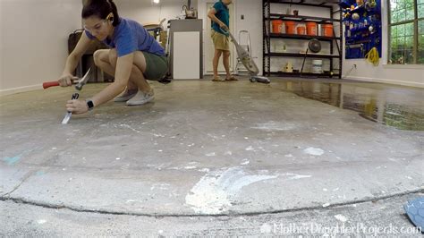 DIY Vinyl Garage Flooring - Mother Daughter Projects