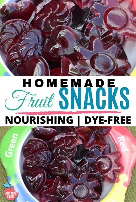 Homemade Fruit Snacks Without Artificial Colors! | Just Take A Bite