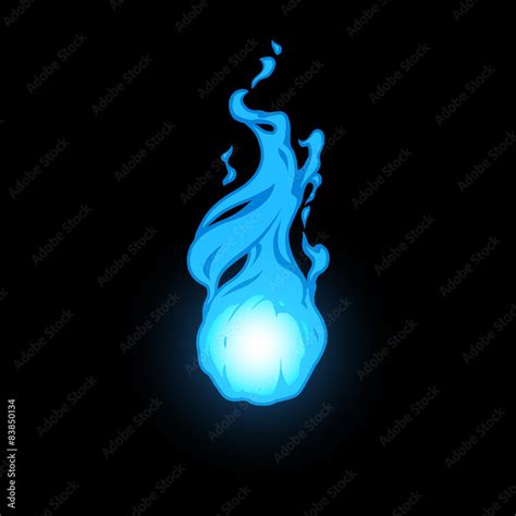 blue fireball Stock Vector | Adobe Stock