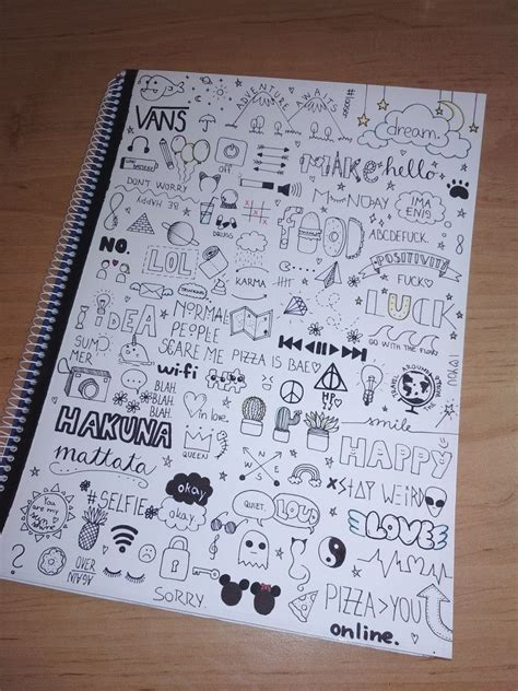 Journal Cute Notebook Doodles Tumblr - Kremi Png