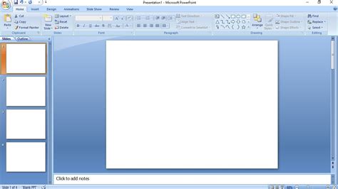 how to make a powerpoint slide blank