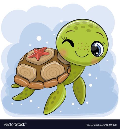 Turtle Drawing Easy Cartoon | AESTHETIC DRAWING