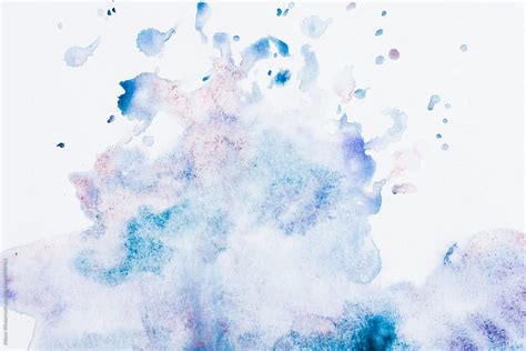 "Purple And Blue Abstract Watercolor Background" by Stocksy Contributor "Alison Winterroth ...