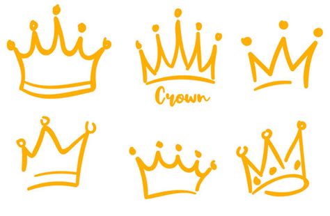 Black King Crown Drawing