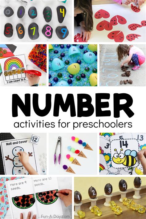 50+ Number Activities for Preschoolers – Flexiplan Online