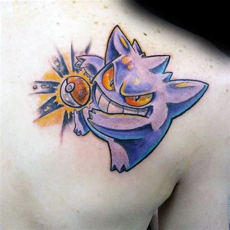 60 Gengar Tattoo Designs For Men - Pokemon Ink Ideas