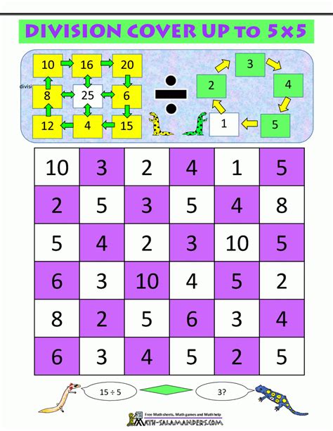 Math Division Games - Divisonworksheets.com