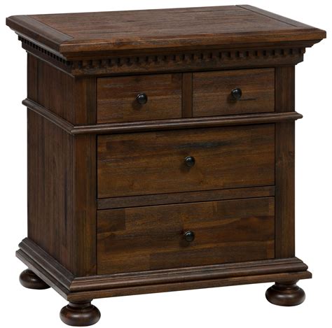 Geneva Hills Rustic Brown Nightstand from Jofran | Coleman Furniture