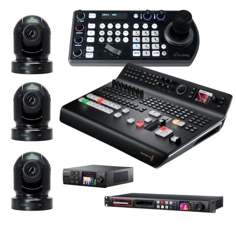 3-Camera 4K PTZ Streaming and Recording Kit - Church Live Streaming Equipment Packages | ChurchSetup