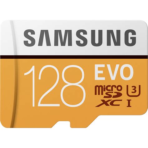 Samsung 128GB EVO UHS-I microSDXC Memory Card MB-MP128HA/AM B&H