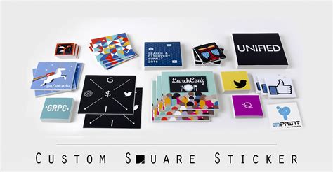 Custom Square Stickers we design and print stickers and labels with all sizes and shapes ...