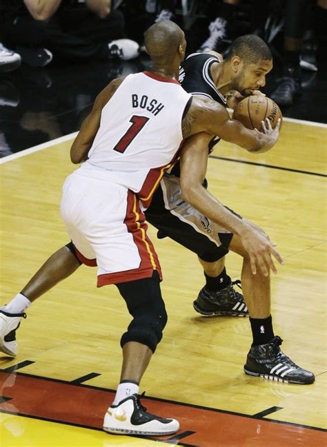 Chris Bosh with the Aggressive defensive effort in Game 7 of the 2013 NBA Finals | 2013 nba ...