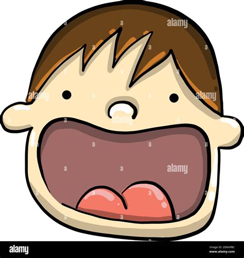 Open mouth, illustration, vector on white background Stock Vector Image & Art - Alamy