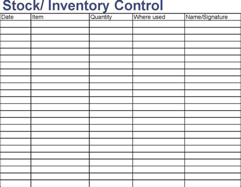 9+ Stock Management Templates In Excel - Excel Templates