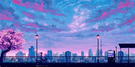 Anime Cityscape Landscape Scenery 5k, HD Anime, 4k Wallpapers, Images, Backgrounds, Photos and ...