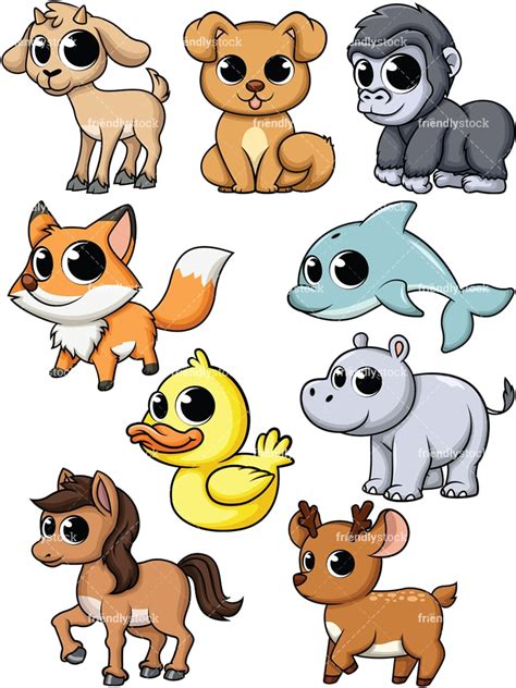 Cute Baby Animal Clipart