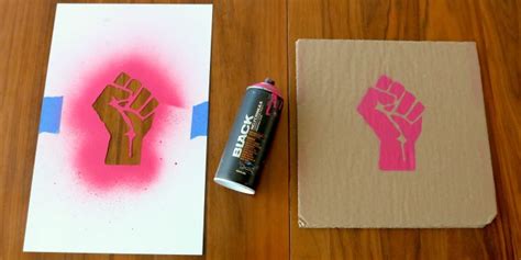 DIY Stencil Spray Paint Art | San Mateo County Libraries